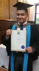 T. J. Blake graduating Kingston University