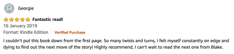 5 Star Amazon Review from Georgie